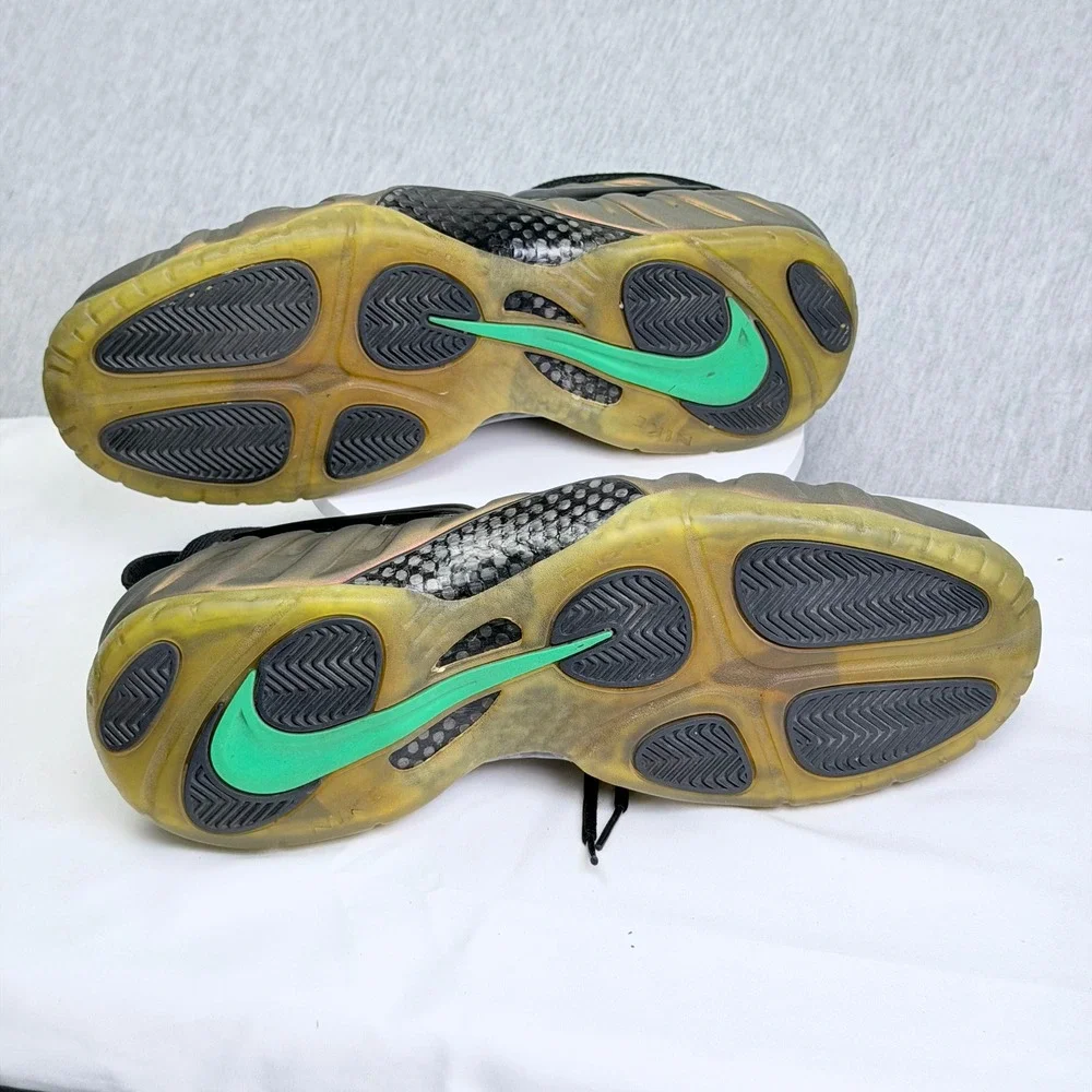 Nike Air Foamposite Pro Gym Green 2012 Mens Size 14 624041-302 Iridescent Black